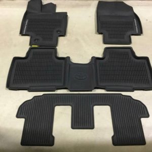 Genuine Toyota Highlander Rubber All Weather Floor Liners/Mats 3 Row 7-8 Passeng