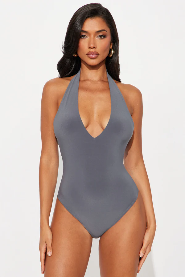 It's Getting Hot In Here Bodysuit - Charcoal