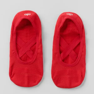 womens-pivot-barre-sock-bright-red